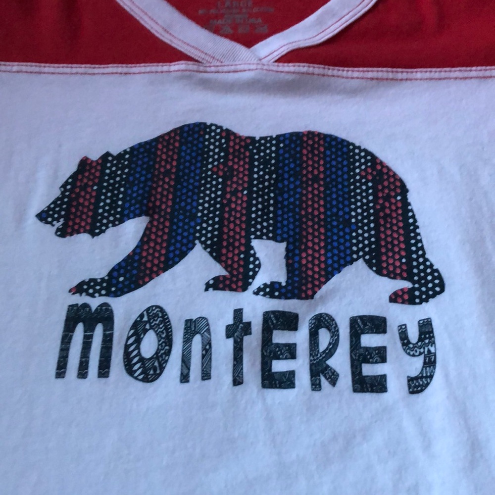 🧜🏼‍♀️3 for $15 item!🧜🏼‍♀️ short sleeve Monterey v neck tee - Picture 2 of 4